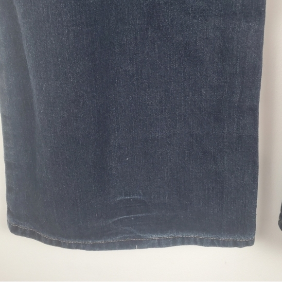 VINTAGE American Eagle Flare Jeans Womens 12 Dark Wash 100% cotton Y2K - Picture 5 of 5